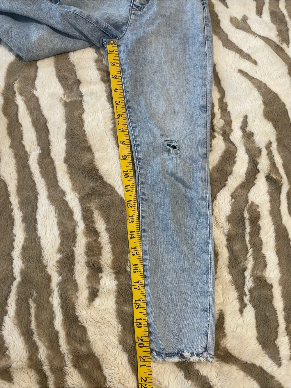 GAP Kids Light Blue Distressed High-Rise Jeggings